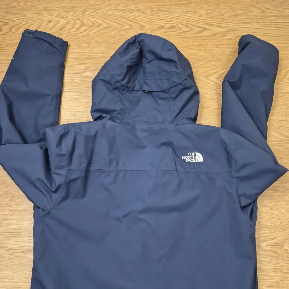 The North Face DryVent Jacket Mens M Navy Blue Windbreaker Lined Raincoat